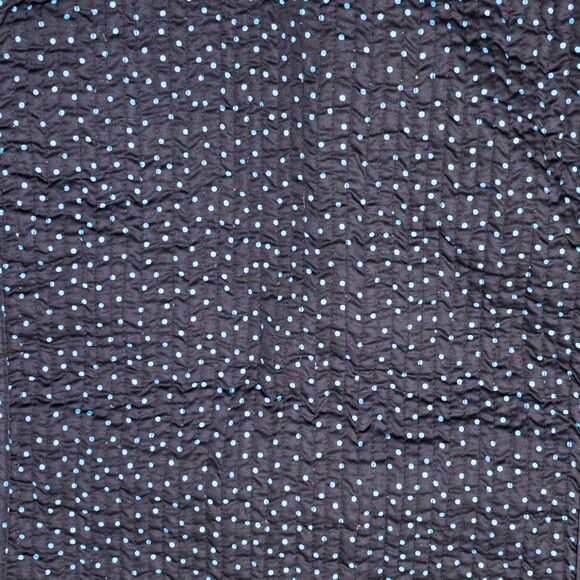 PATTY KIM Women's Jacket Blue Multi Paisley Polka Dot Reversible Sz Large Coat - Picture 10 of 12